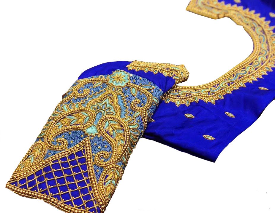 Aari Work Blouse – Bridal Blouse – Embroidery Work – Elegant Design ...