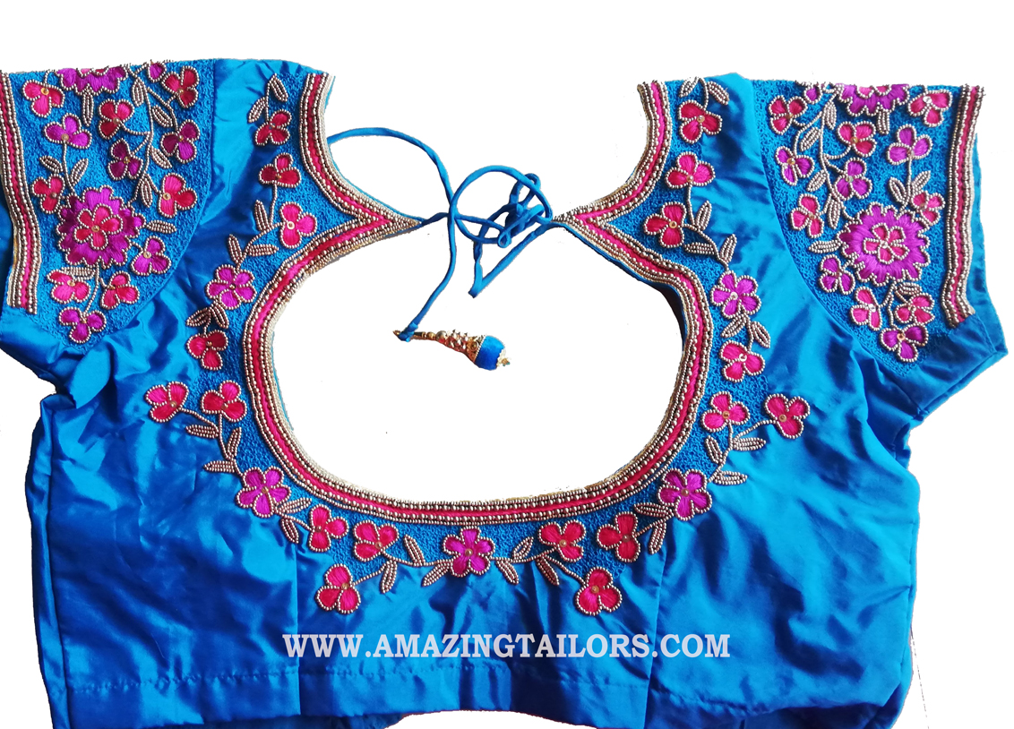 embroidery blouse tailors near me