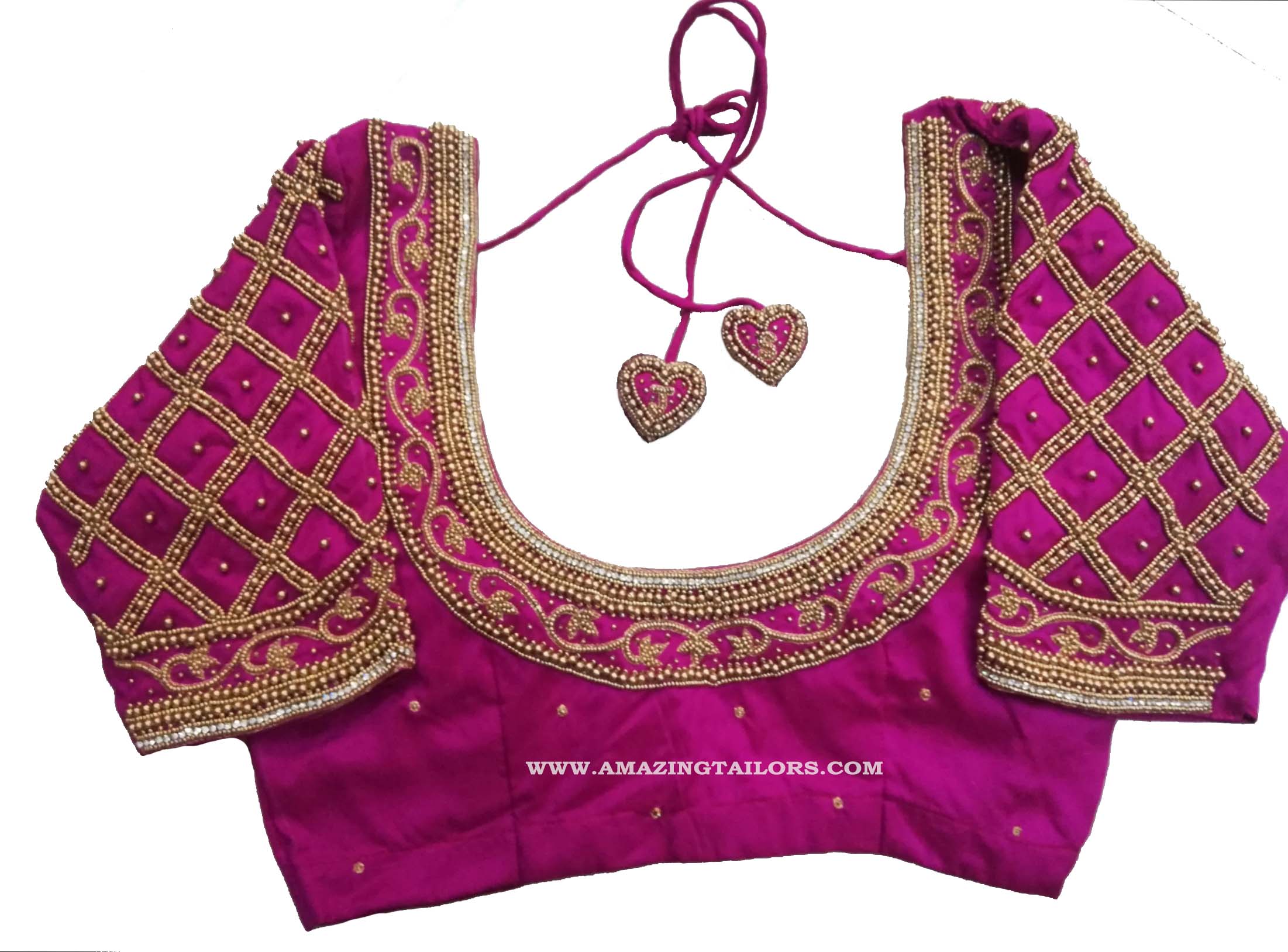 Aari Work Blouse - Bridal Blouse - Embroidery Work - Maggam Work Blouse ...